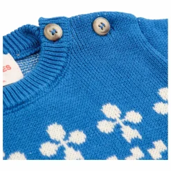 Pull Ferme Maille Coton Bio | Bleu