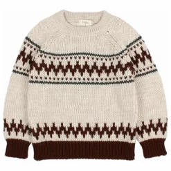 Pull Folk Laine Alpaga | Ecru