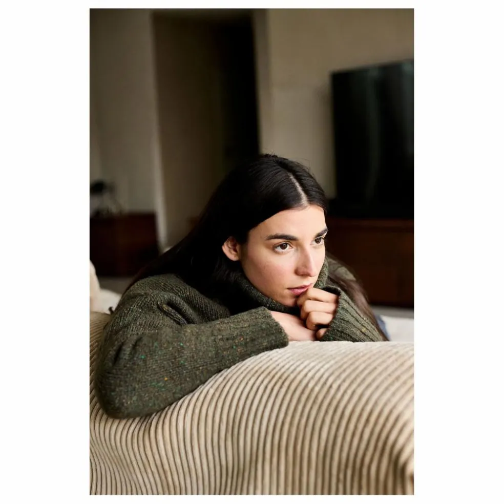 Pull Genievre Laine | Vert kaki