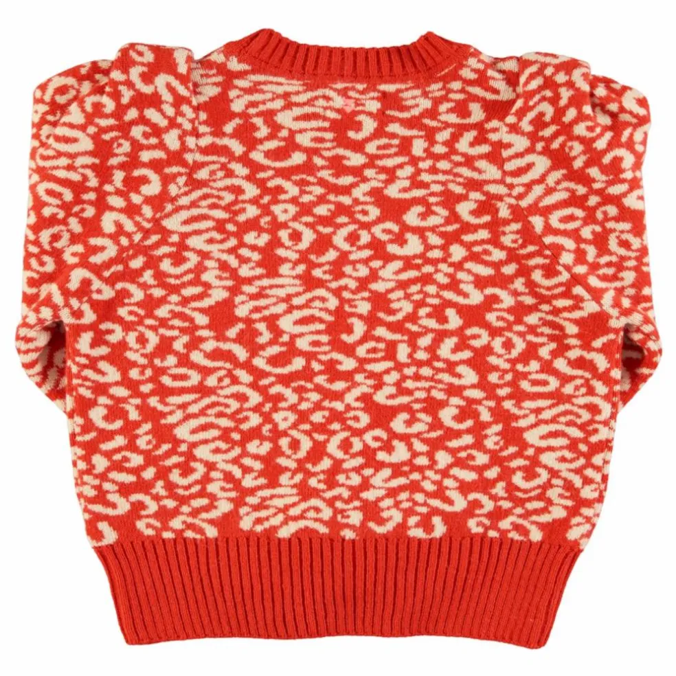 Pull Imprimé Animal | Rouge