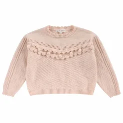 Pull Ionnisa Maille Fantaisie | Rose poudré