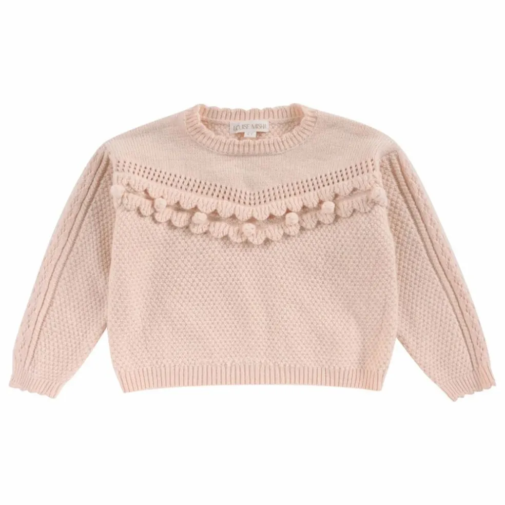 Pull Ionnisa Maille Fantaisie | Rose poudré