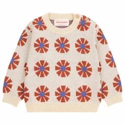 Pull Jacquard Coton Bio | Beige