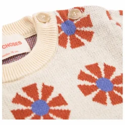 Pull Jacquard Coton Bio | Beige