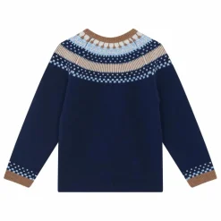 Pull Jacquard Laine | Bleu marine
