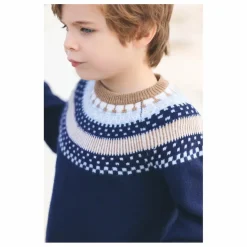 Pull Jacquard Laine | Bleu marine