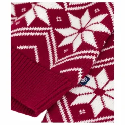 Pull Jacquard Laine | Bordeaux