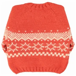 Pull Jacquard Laine | Rouge