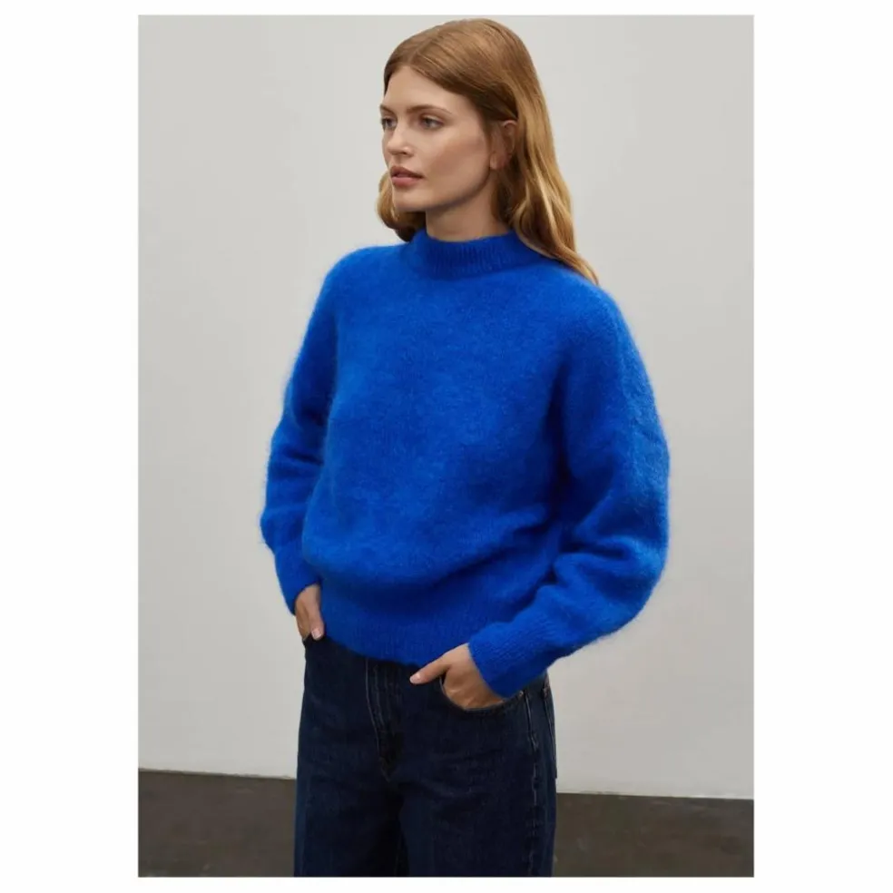 Pull Jane Super Kid Mohair | Bleu électrique