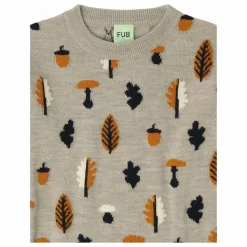 Pull Jaquard Laine de Mérinos | Beige chiné