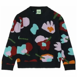 Pull Jaquard Laine de Mérinos | Bleu marine
