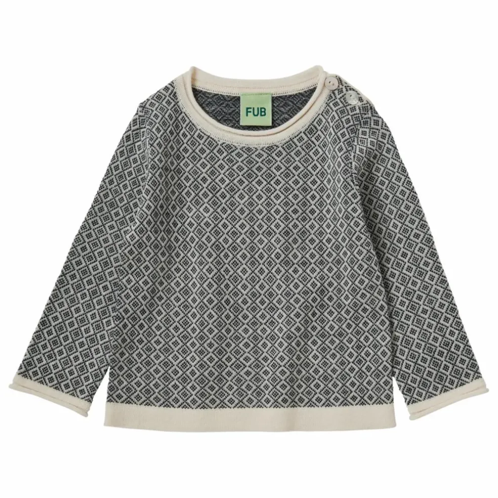 Pull Jaquard Maille Extra Fine Laine Mérinos | Bleu marine