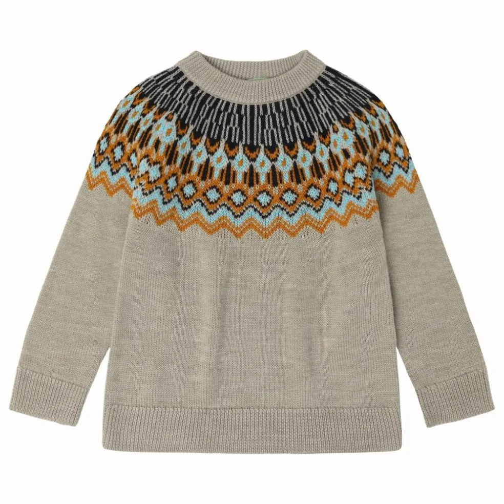 Pull Laine d'Agneau | Beige chiné