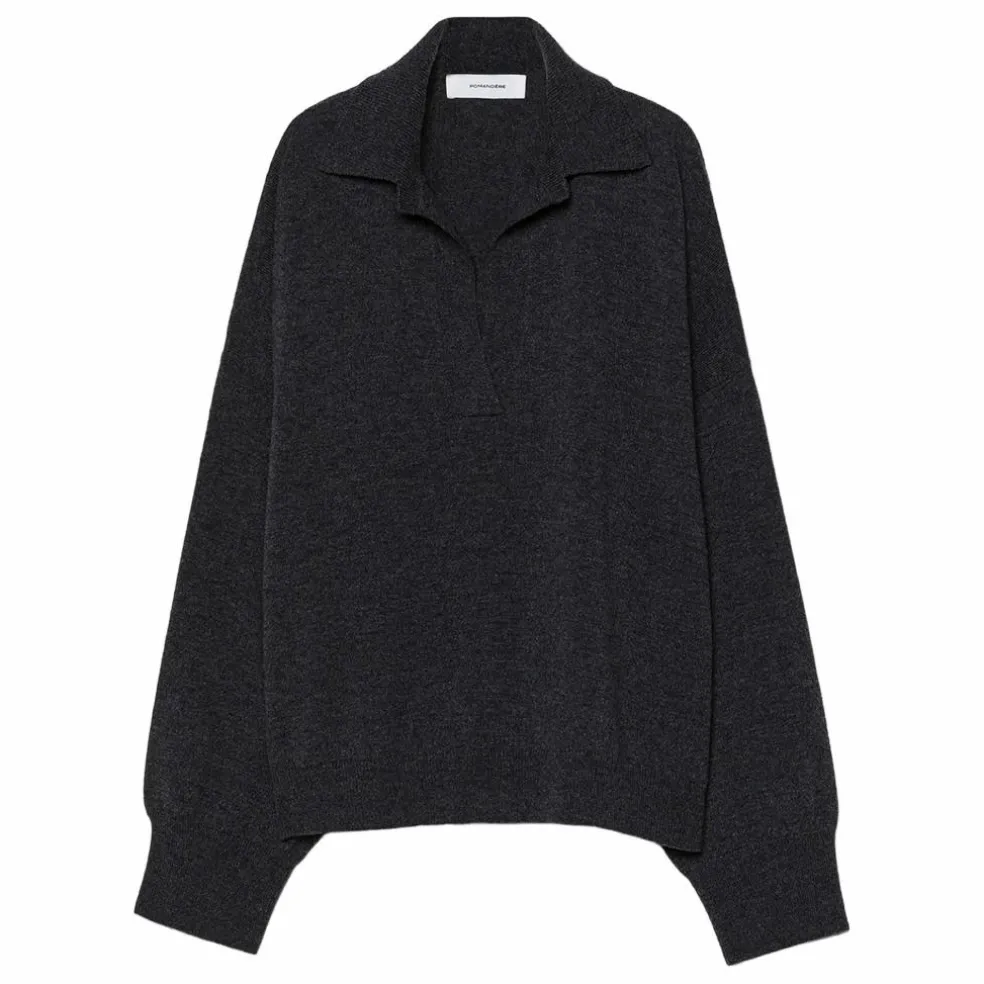 Pull Laine Mérinos et Cachemire | Gris anthracite