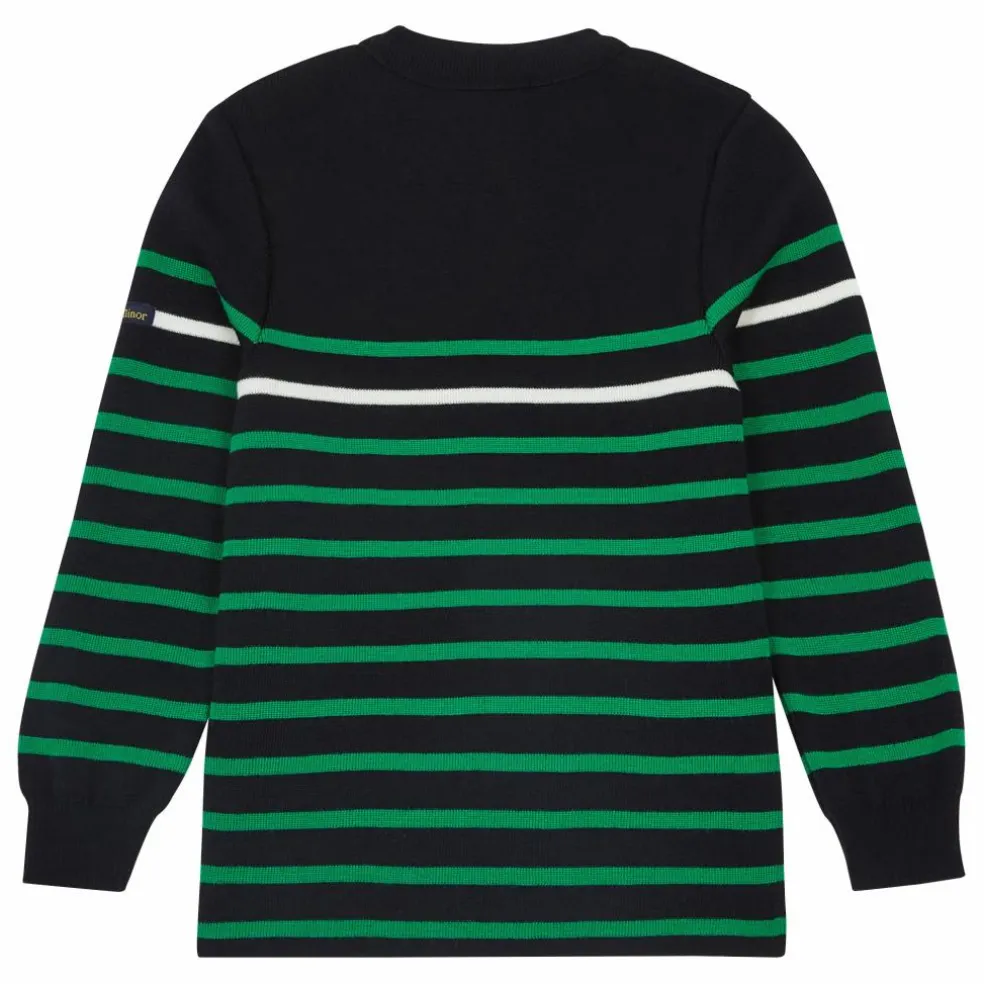 Pull Laine Mérinos Marinière x Smallable | Bleu marine