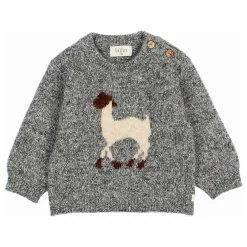 Pull Lama Fibres Recyclées | Gris