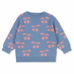 Pull Lapis Cerises Coton Bio | Violet