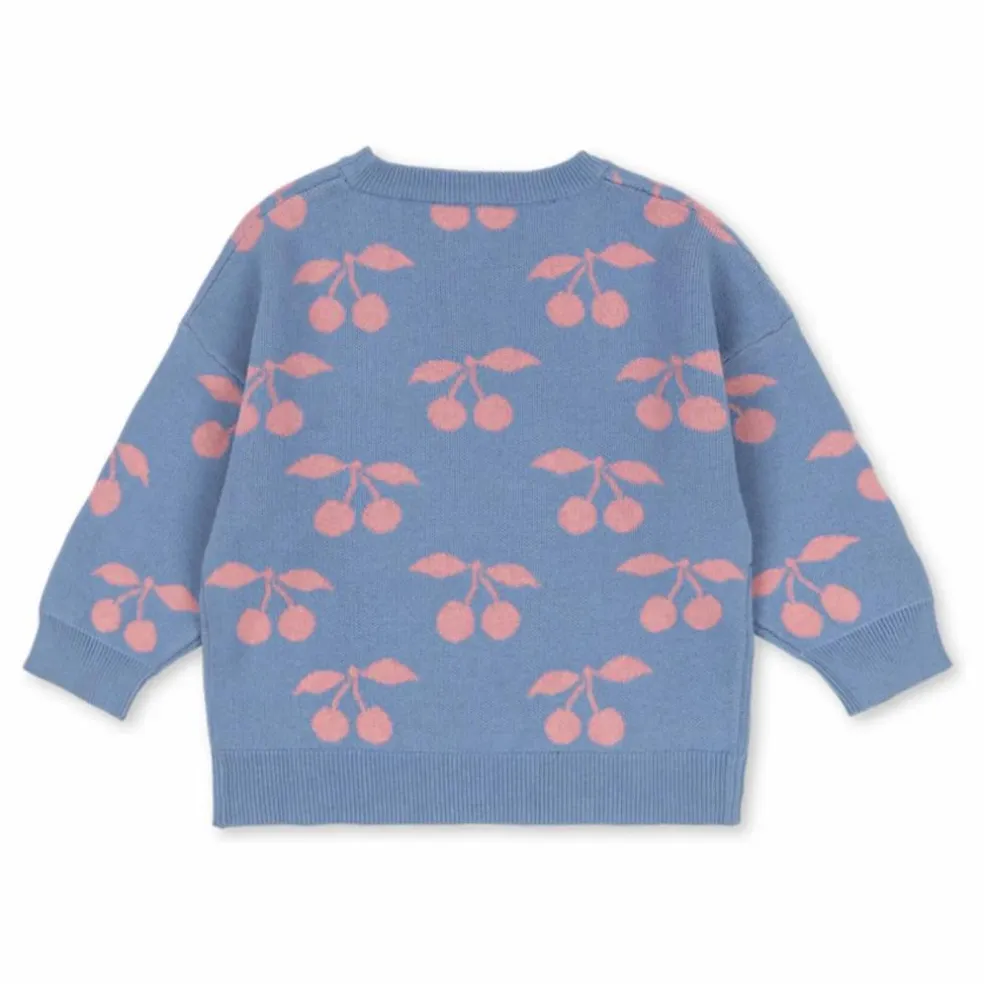 Pull Lapis Cerises Coton Bio | Violet