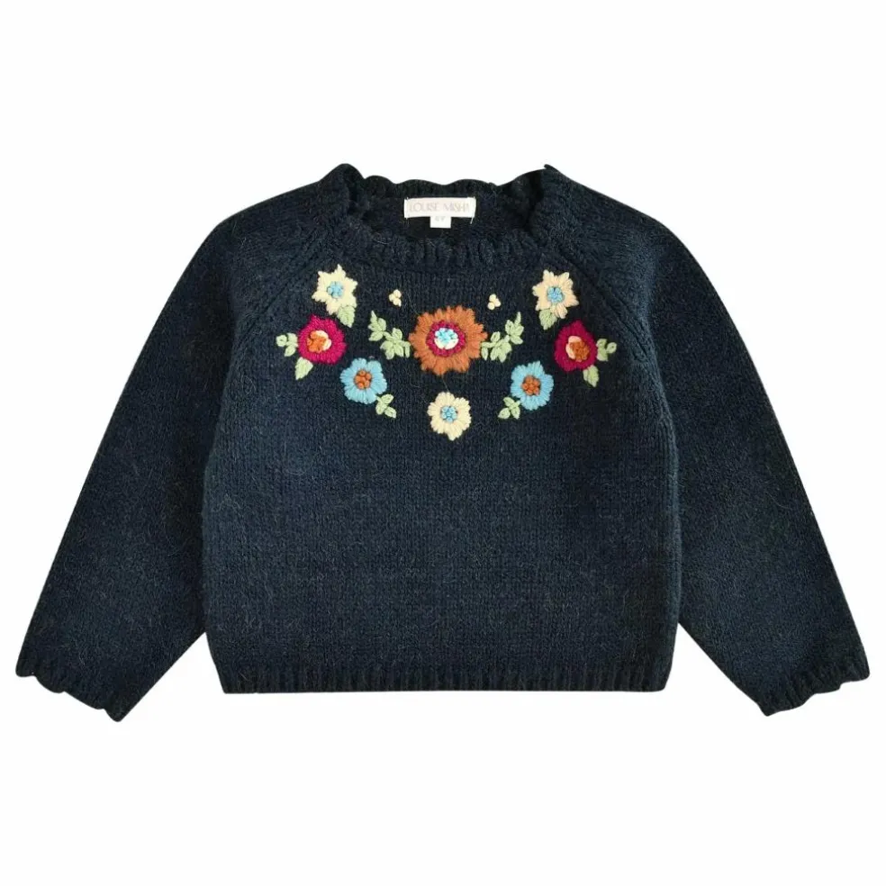 Pull Lilianou Laine | Bleu marine