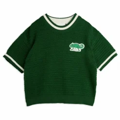 Pull Lézard Manches Courtes Coton Bio | Vert
