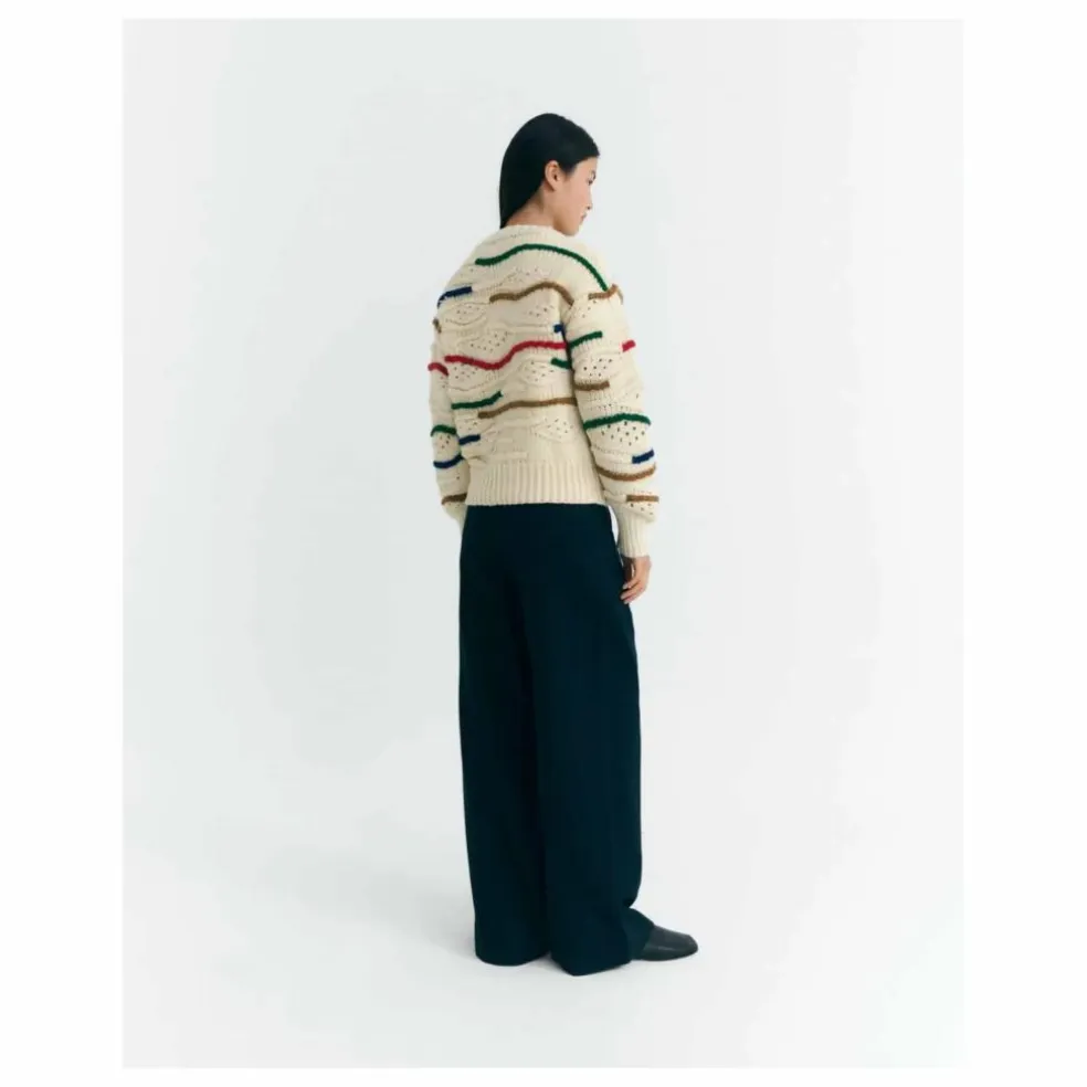 Pull Macrame Candela Laine | Ecru