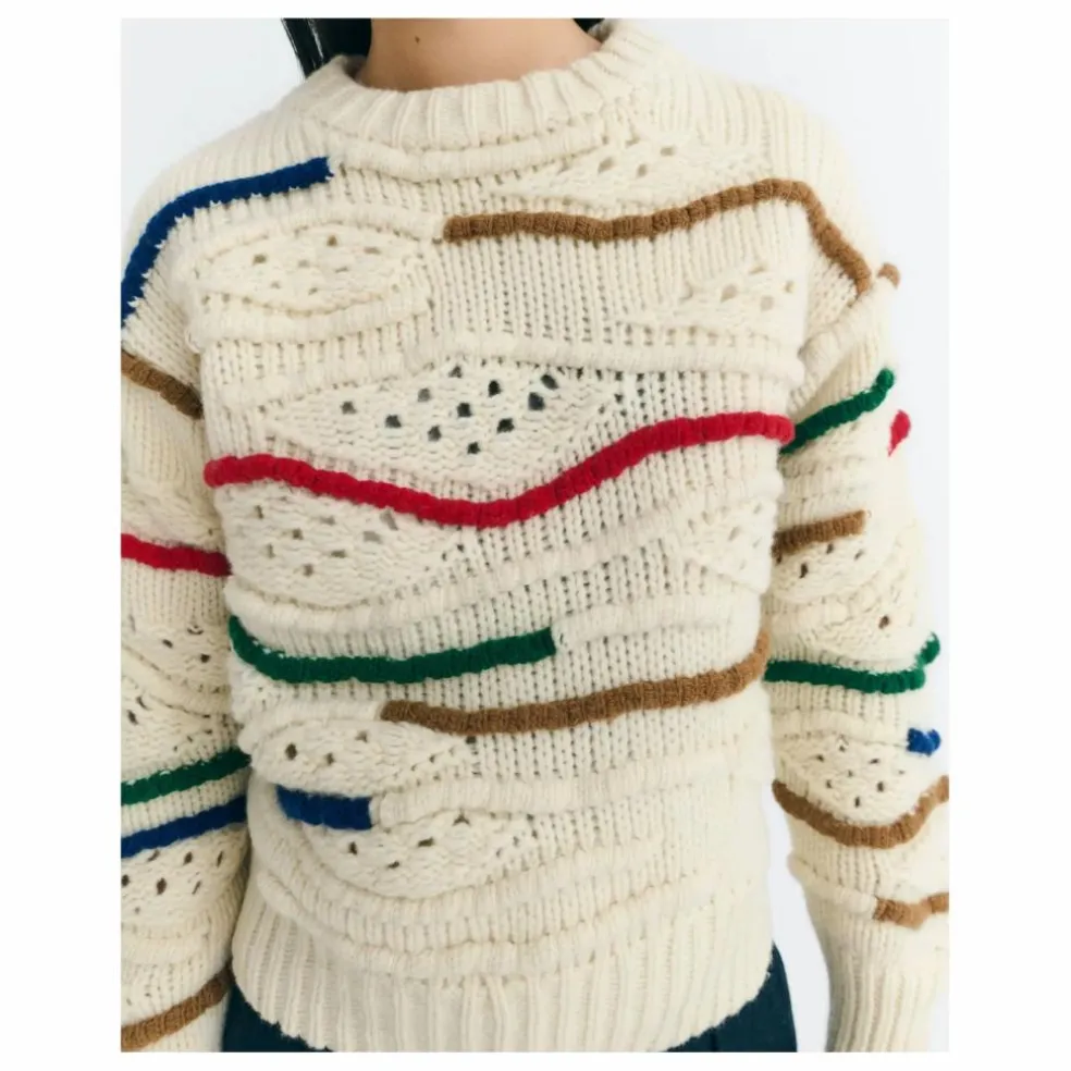 Pull Macrame Candela Laine | Ecru