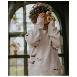 Pull Mahdi Chiens Coton Bio | Ecru