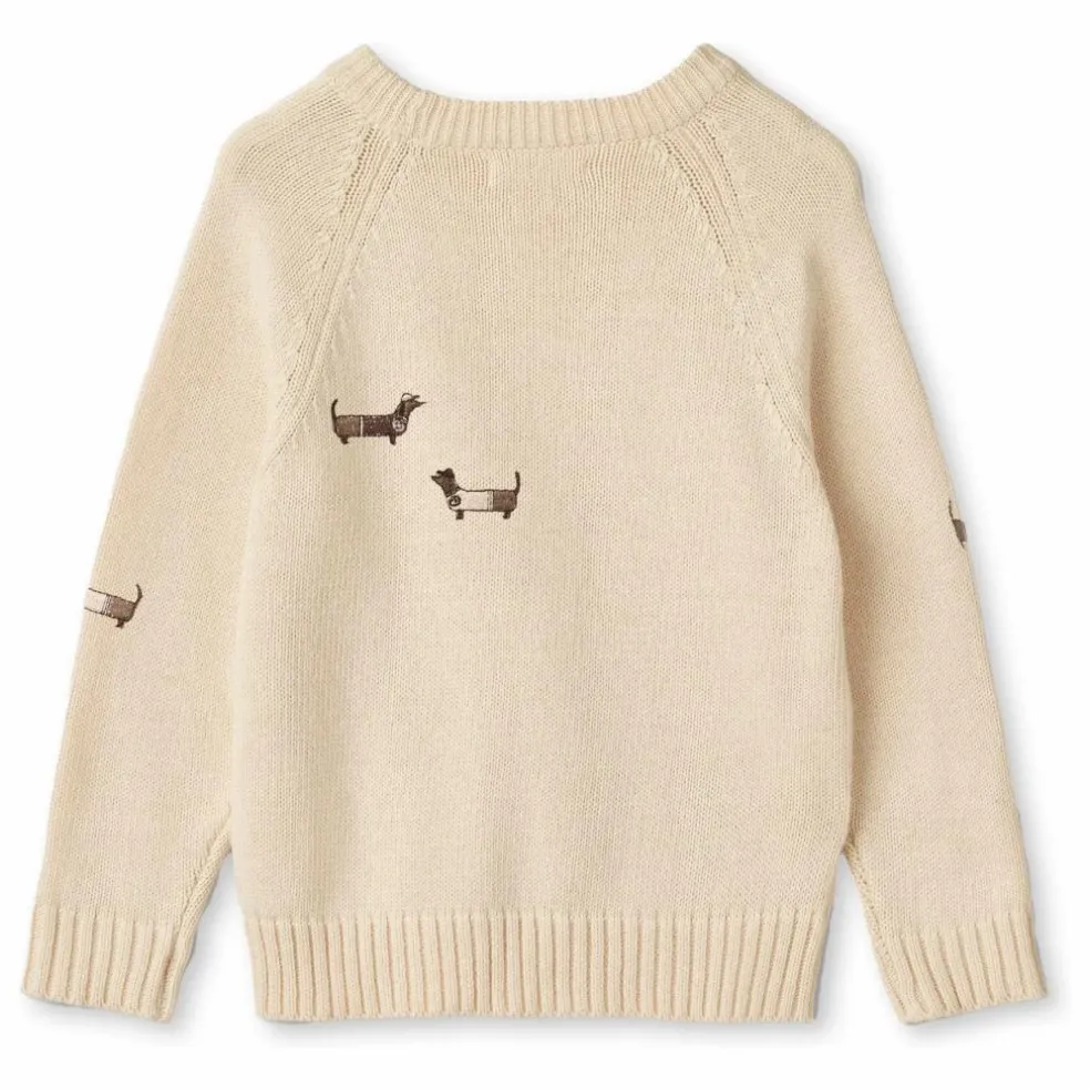Pull Mahdi Chiens Coton Bio | Ecru