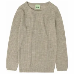 Pull Maille Fine Laine de Mérinos | Beige chiné