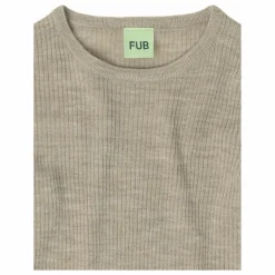 Pull Maille Fine Laine de Mérinos | Beige chiné
