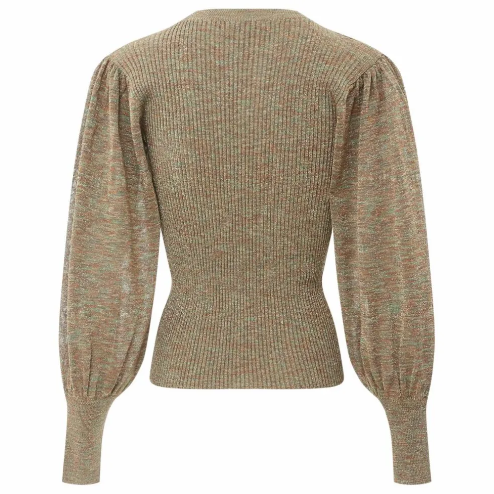 Pull Manches Bouffantes Lurex | Noisette