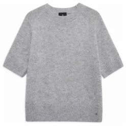 Pull Manches Courtes Jackson Cachemire | Gris chiné