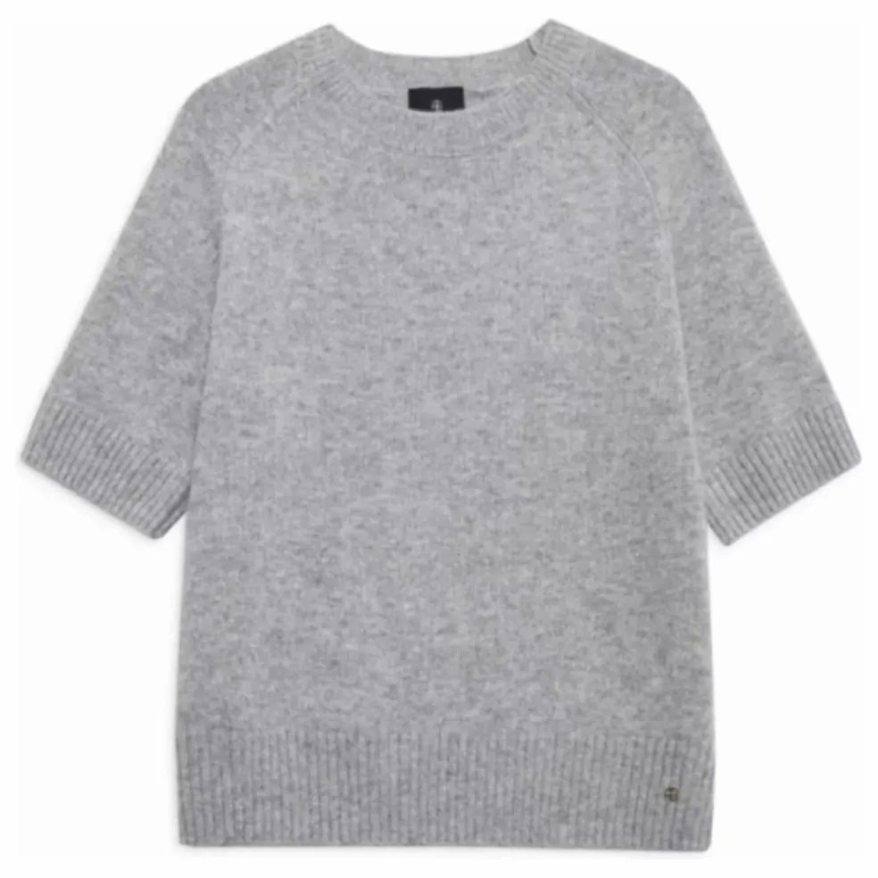 Pull Manches Courtes Jackson Cachemire | Gris chiné