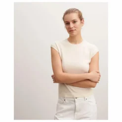 Pull Manches Courtes Ras de Cou Cachemire | Naturel