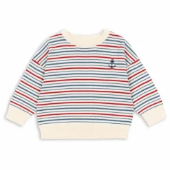Pull Manis Rayé | Ecru