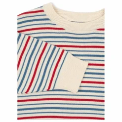 Pull Manis Rayé | Ecru