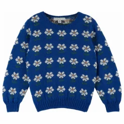 Pull Marguerite Laine | Bleu roi