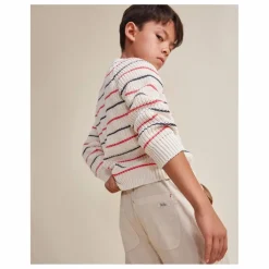 Pull Marine Coton Bio | Ecru
