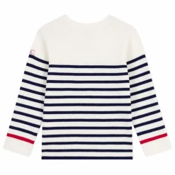 Pull Marinière Contrastée Laine | Ecru