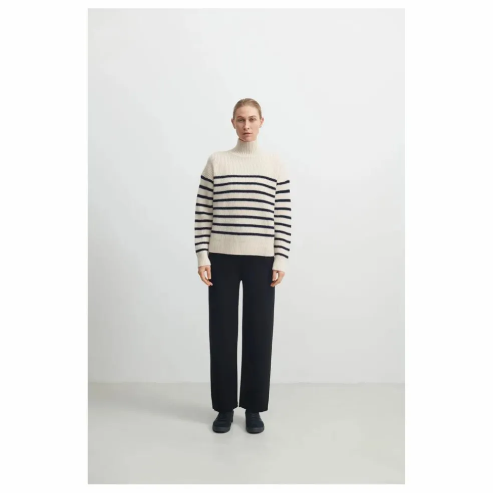 Pull Marinière Laine - Collection Femme | Ecru