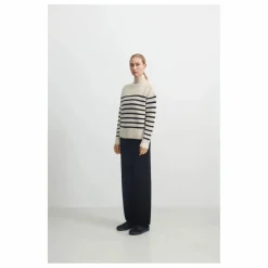 Pull Marinière Laine - Collection Femme | Ecru