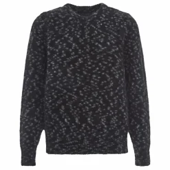 Pull Mat Léopard Kid Mohair et Mérinos | Gris anthracite