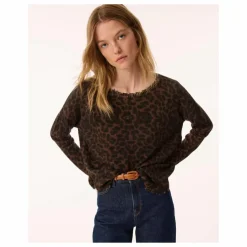 Pull Melah Léopard Cachemire | Marron