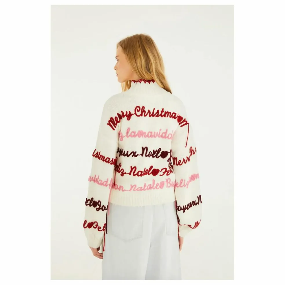 Pull Merry Christmas | Ecru