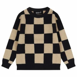 Pull Miles Damier | Noir