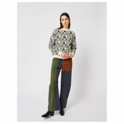 Pull Mr Pencil Jacquard Coton Bio - Collection Femme | Blanc cassé