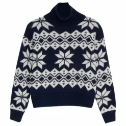 Pull Neriana Alpaga et Laine | Bleu marine
