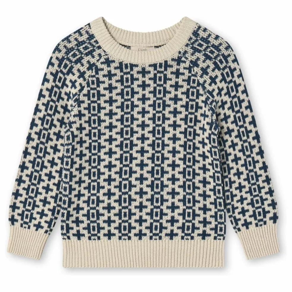 Pull Nova Nordic Coton Bio | Bleu
