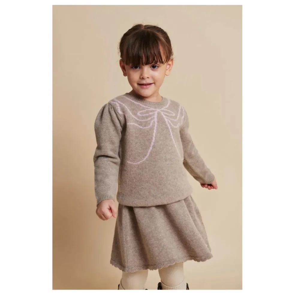 Pull Nœud Cachemire | Sable
