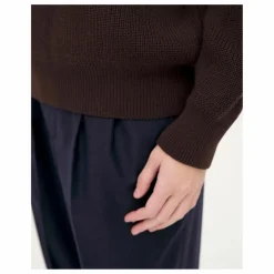 Pull Oslo Laine Mérinos et Coton Bio | Marron